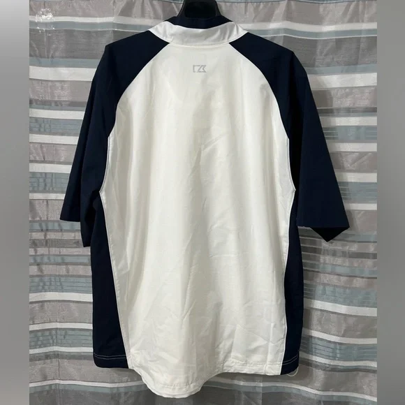 Cutter & Buck West Virginia Half-Zip WeatherTec Pullover with Mountaineers Logo - Picture 2 of 9